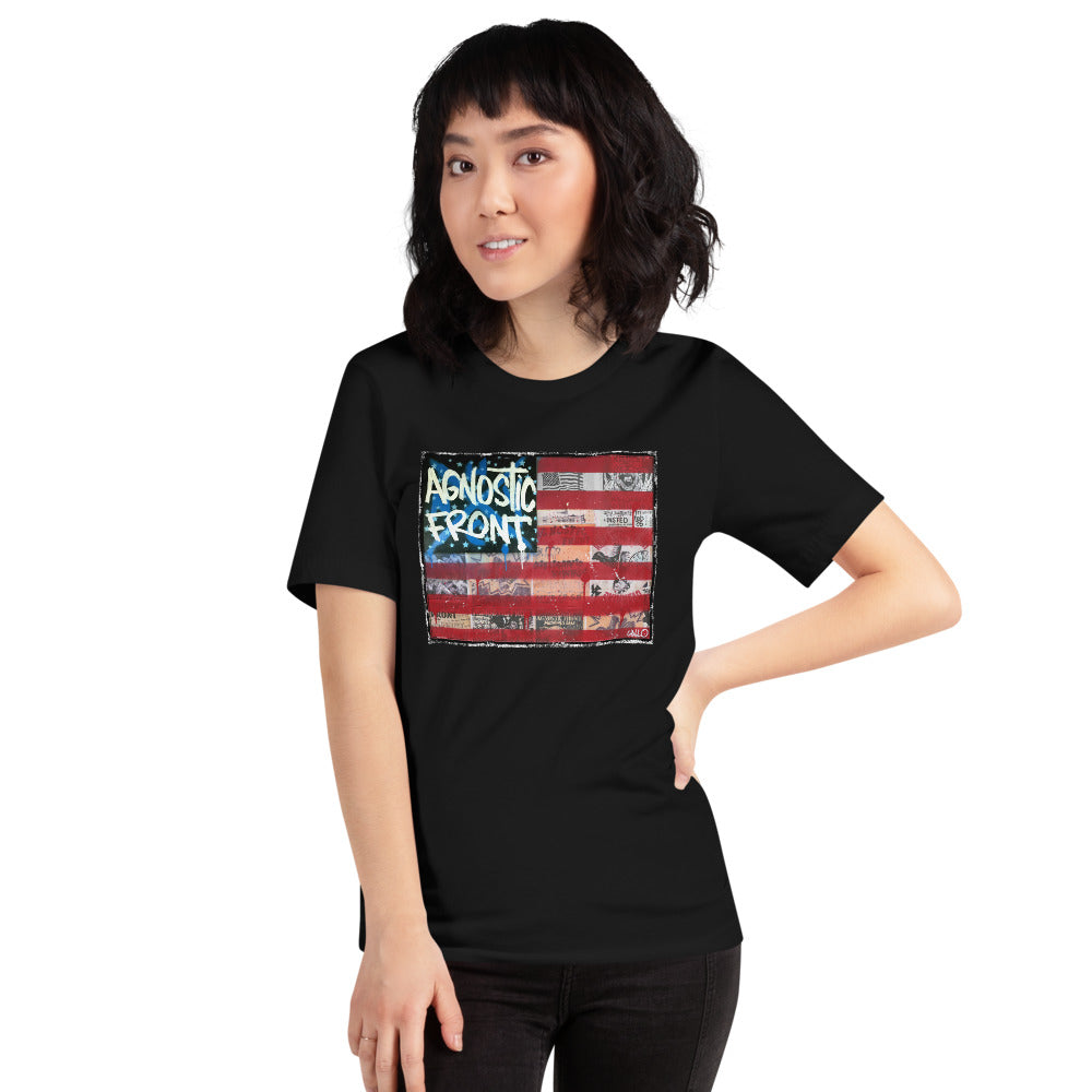 Agnostic Front Flag - Girly Tee