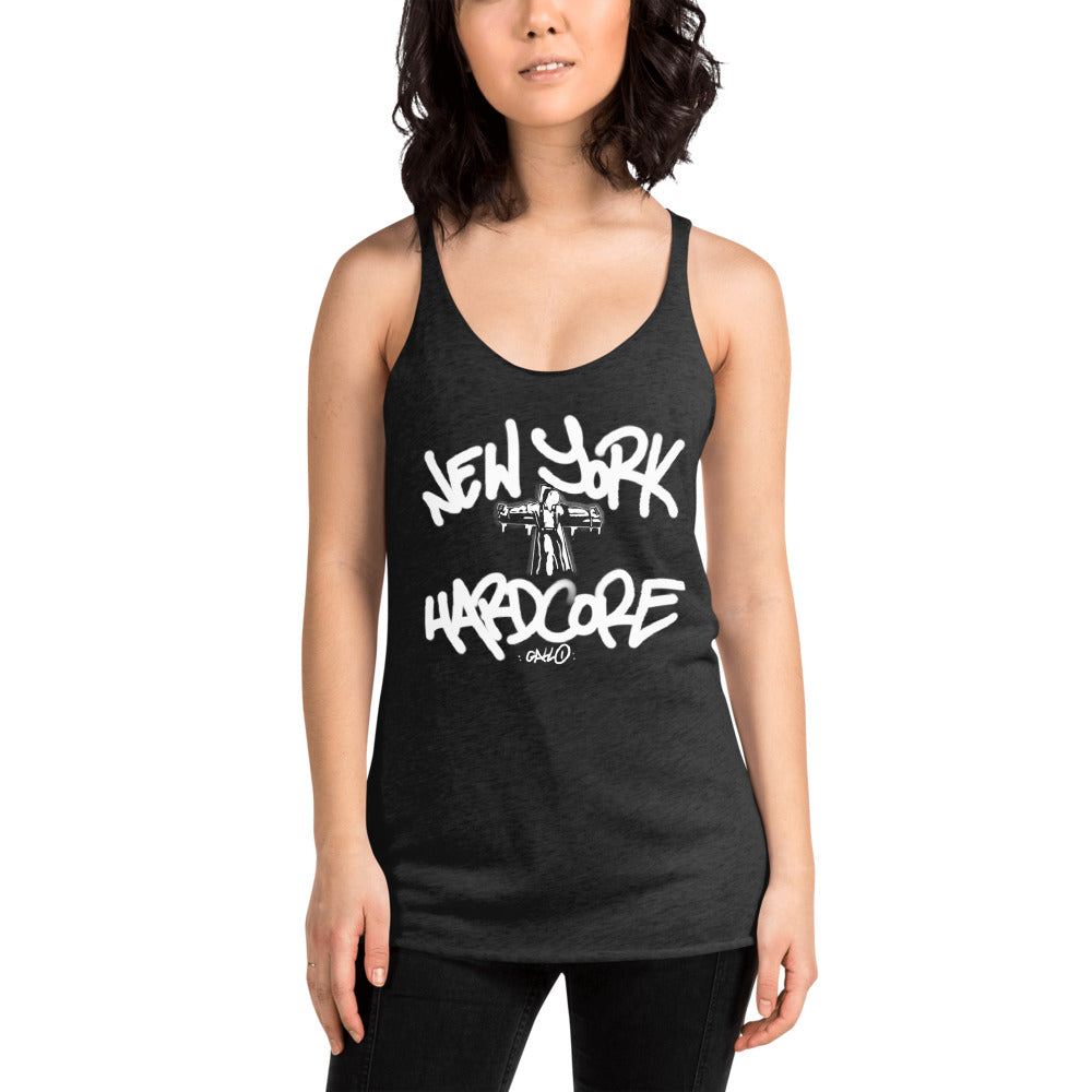 NYHC Crucified- Women's Racerback Tank