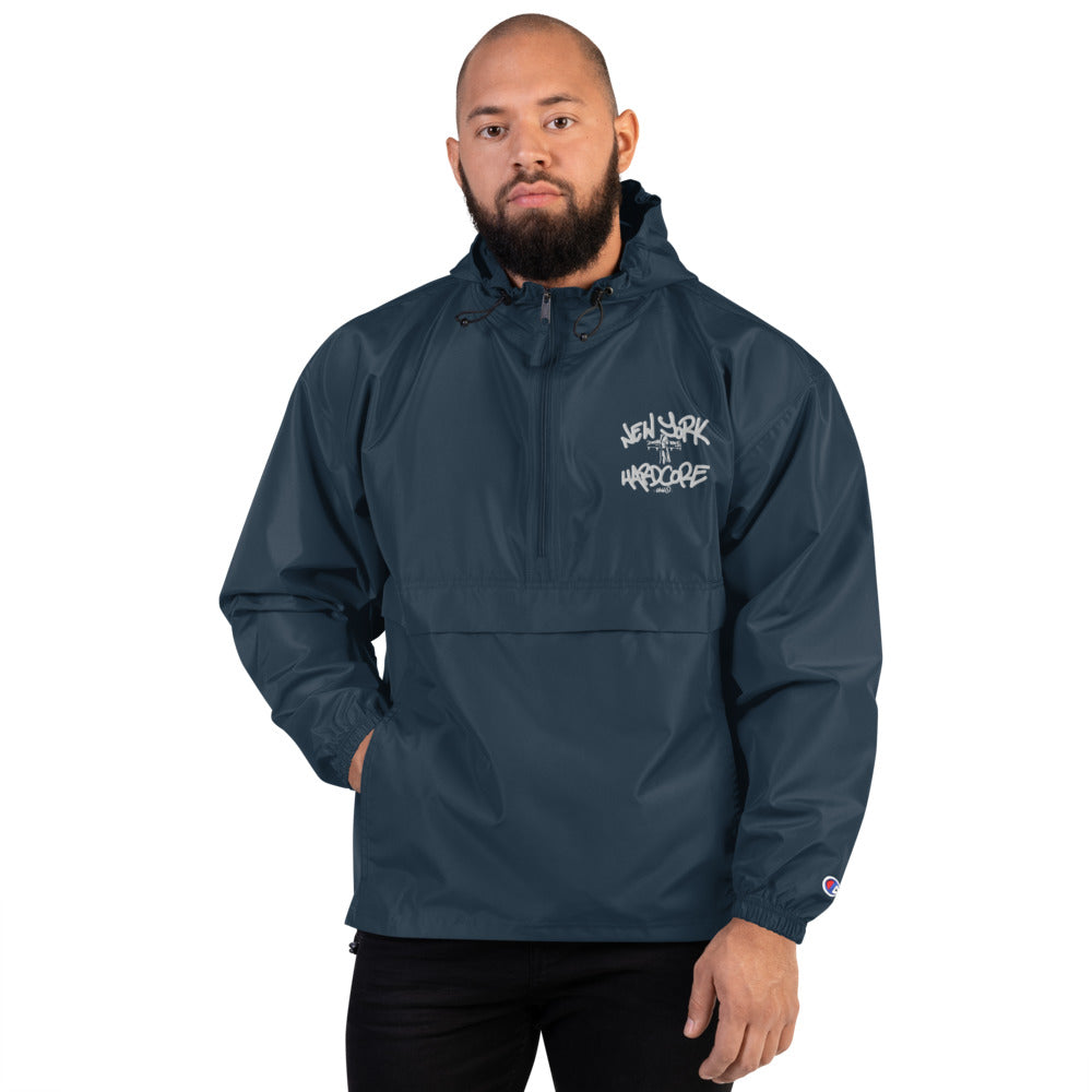 New York Hardcore Crucified Embroidered - Packable Jacket