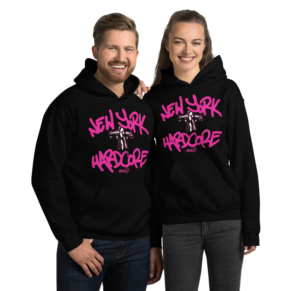 NYHC Crucified - Pink Unisex Hoodie