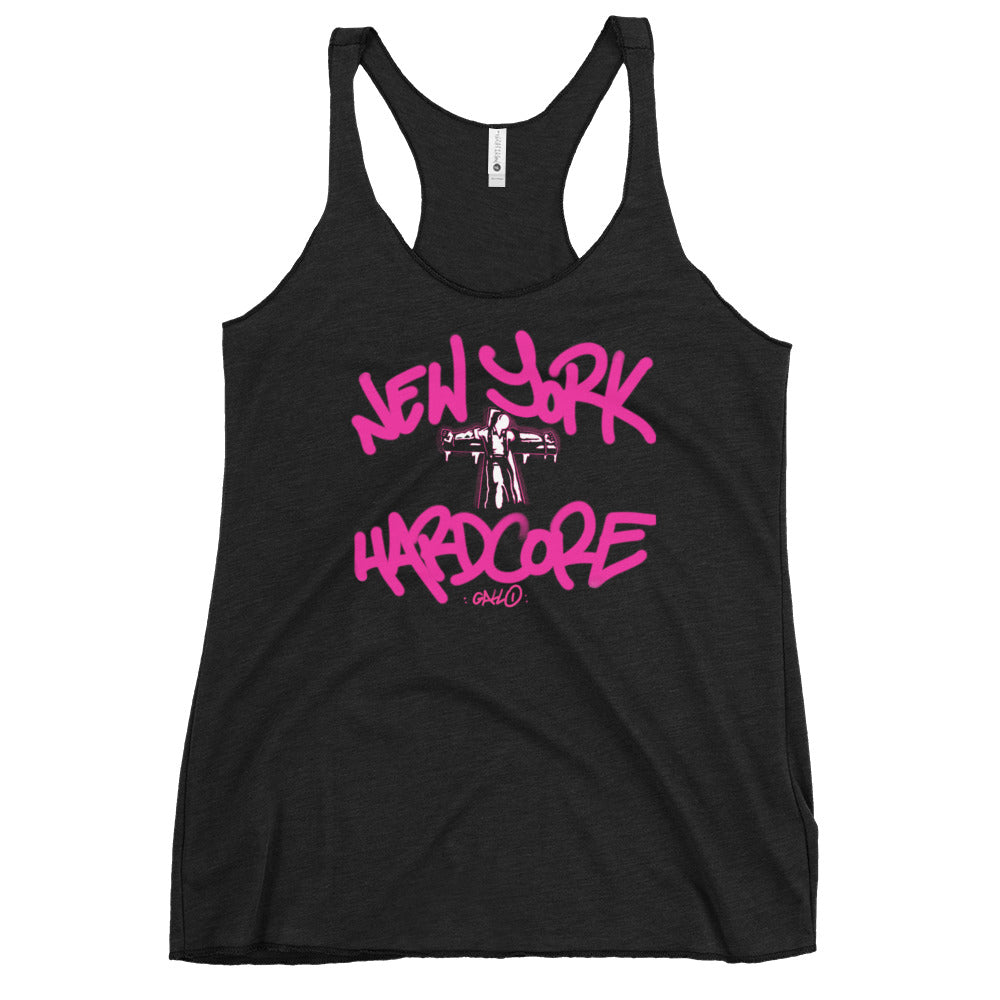 NYHC Crucified- Pink Racerback Tank