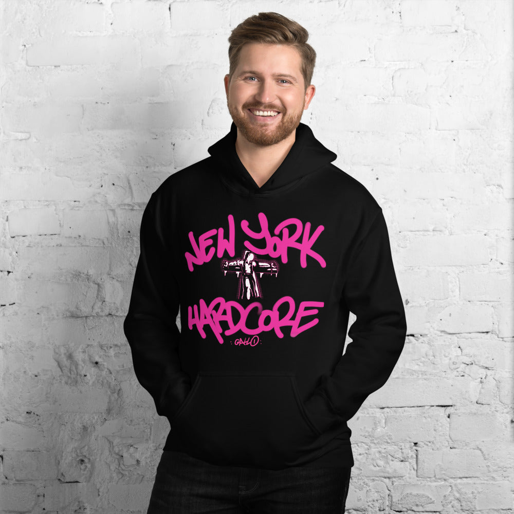 NYHC Crucified - Pink Unisex Hoodie