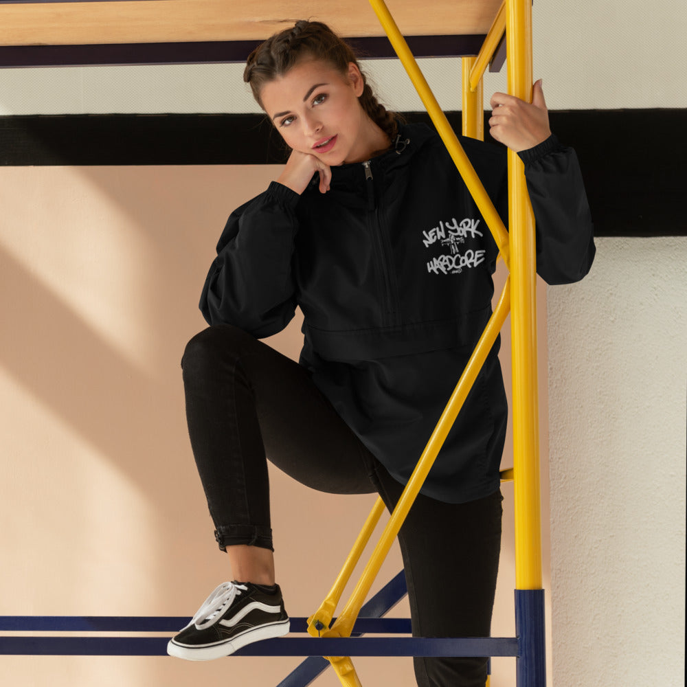 New York Hardcore Crucified Embroidered - Packable Jacket