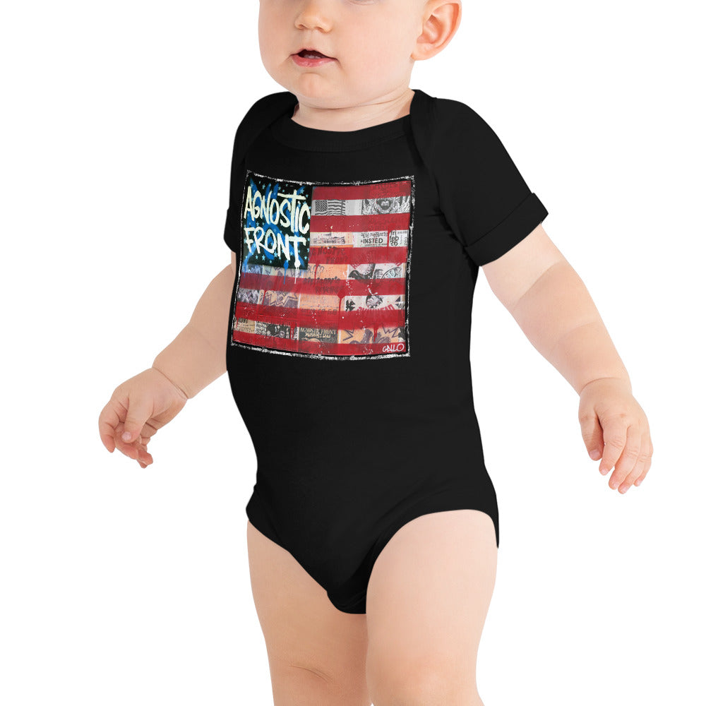 Agnostic Front Flag - Baby Onesie