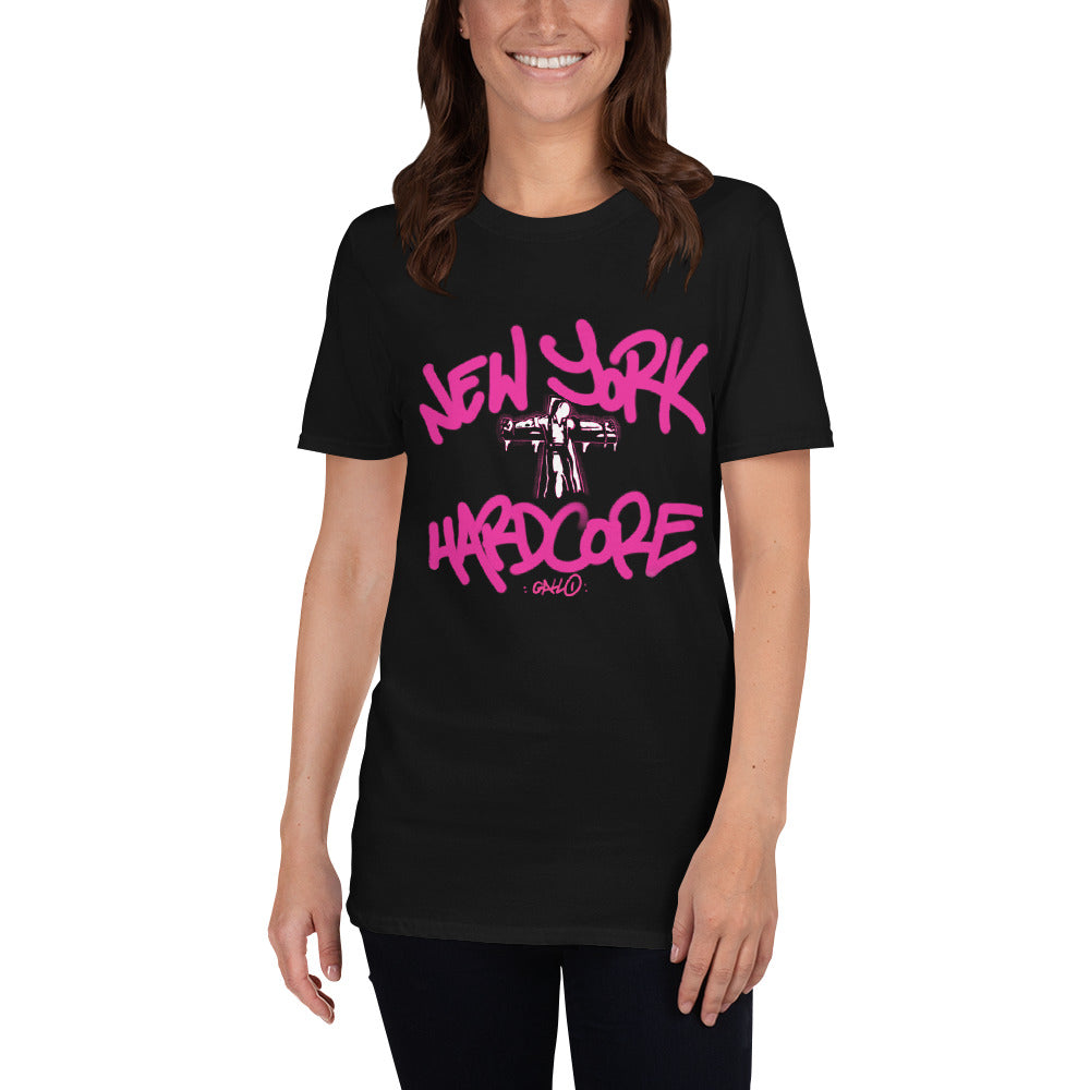 NYHC Crucified Pink - Short-Sleeve girly tee