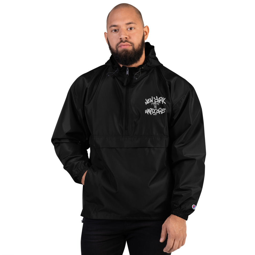 New York Hardcore Crucified Embroidered - Packable Jacket