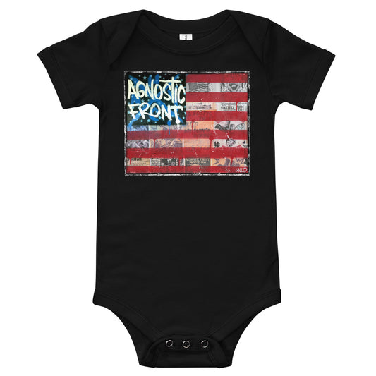 Agnostic Front Flag  - Baby Onesie