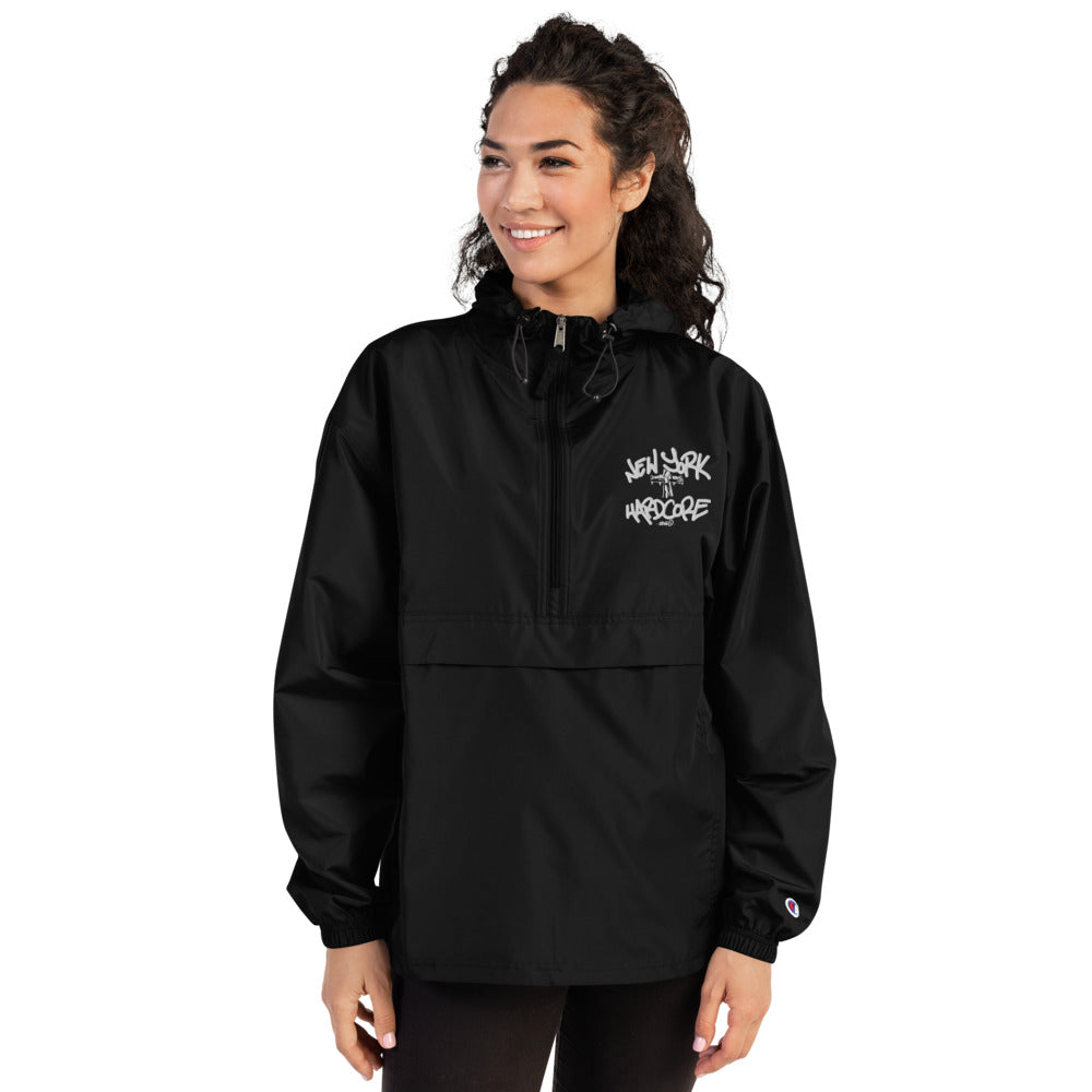 New York Hardcore Crucified Embroidered - Packable Jacket