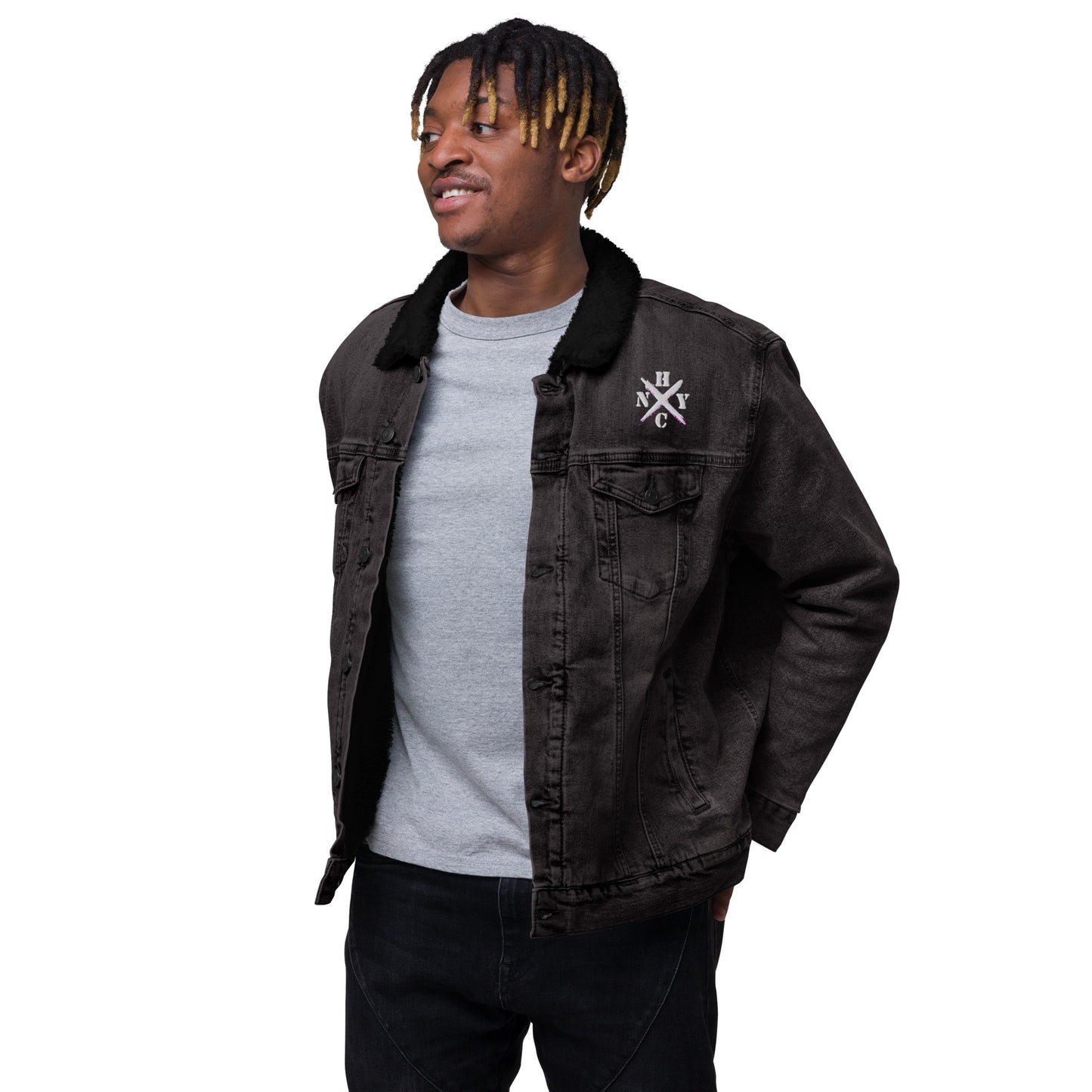 NYHC Unisex denim sherpa jacket