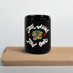 Fuck Around Find Out Black Glossy Mug