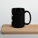 Fuck Around Find Out Black Glossy Mug