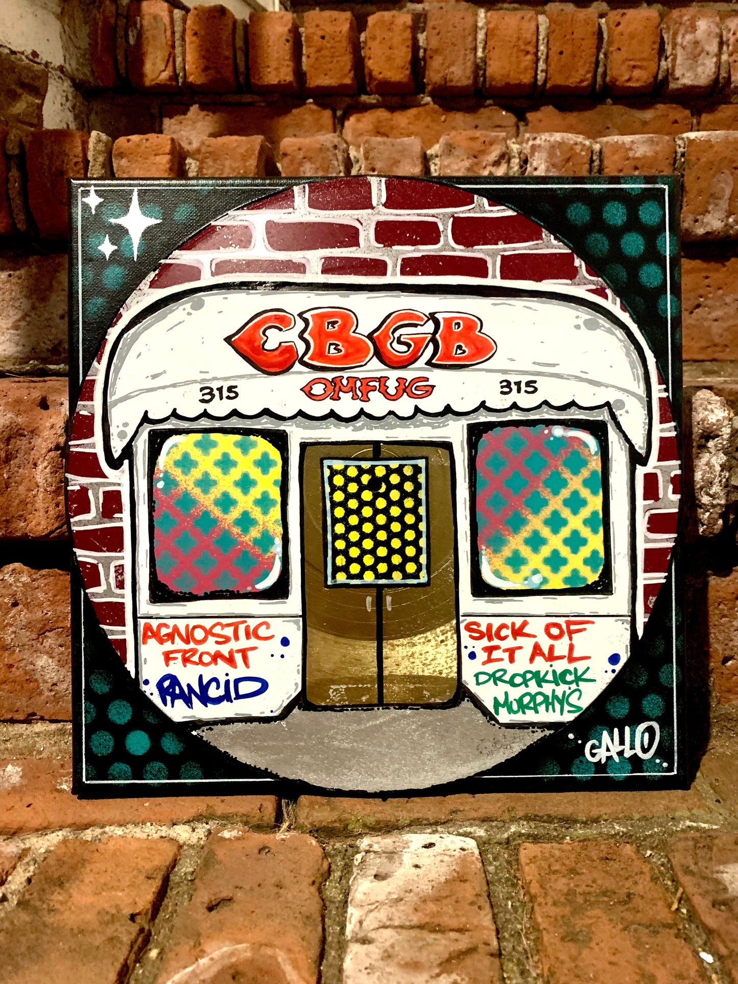 Custom CBGB - Vinyl Record Art