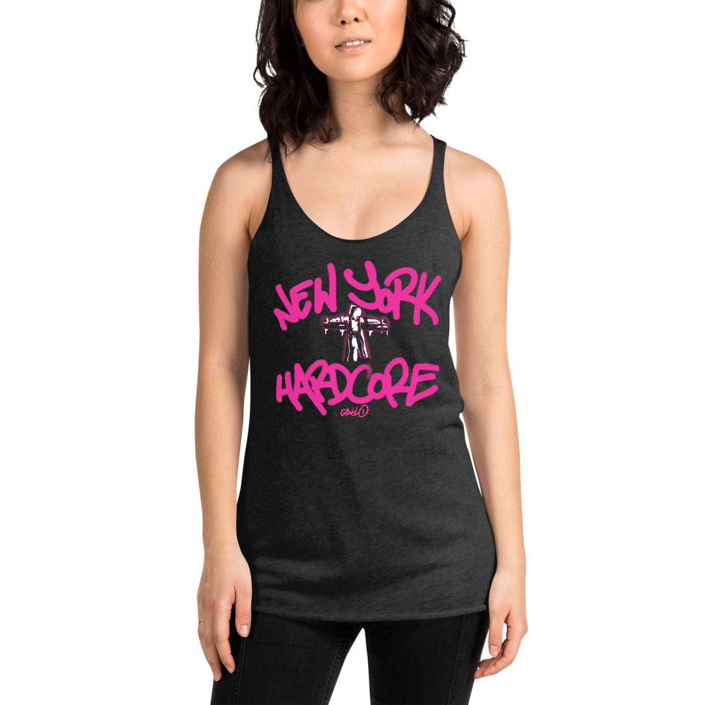 NYHC Crucified- Pink Racerback Tank
