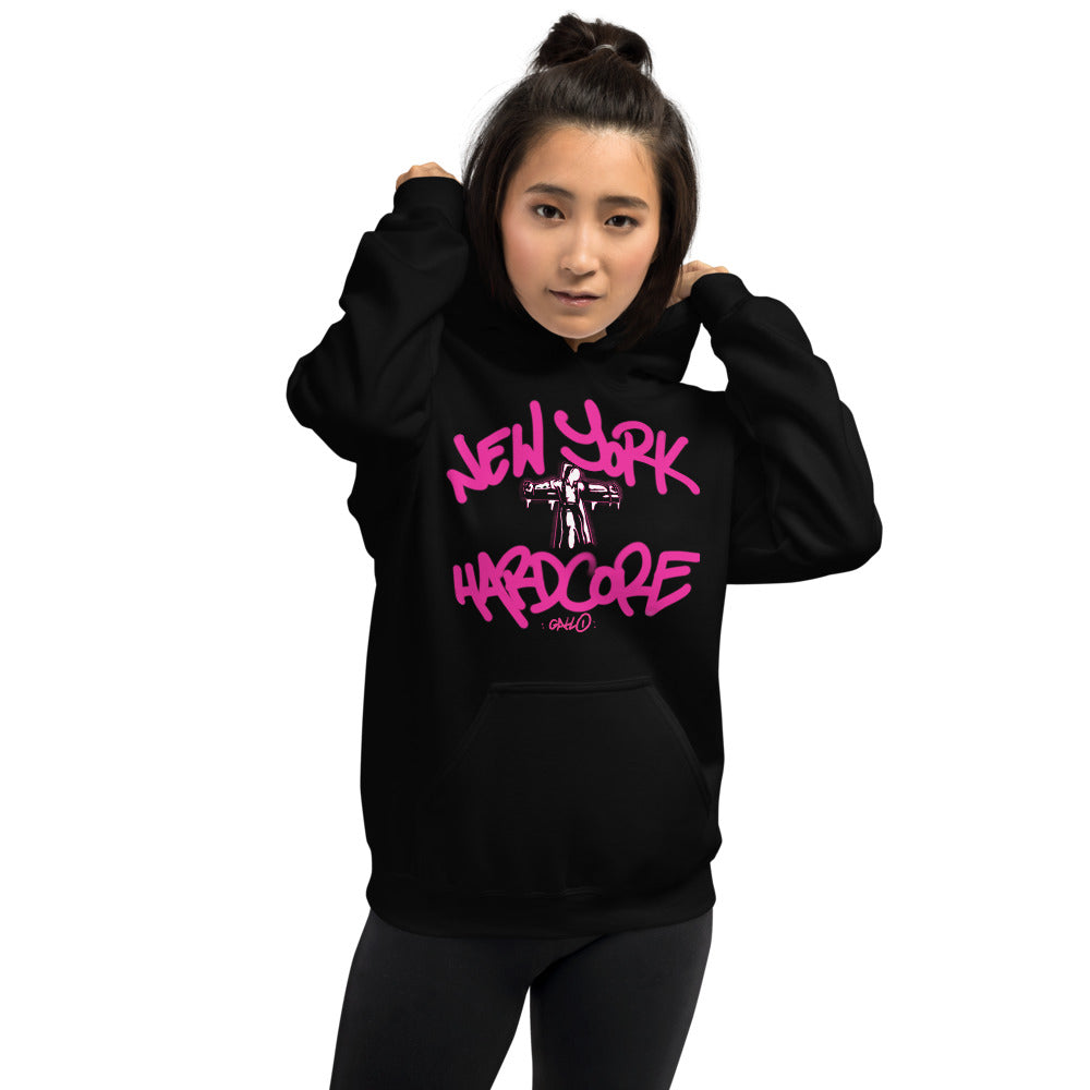 NYHC Crucified - Pink Unisex Hoodie