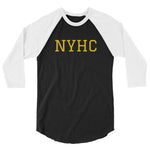 NYHC 3/4 sleeve raglan shirt